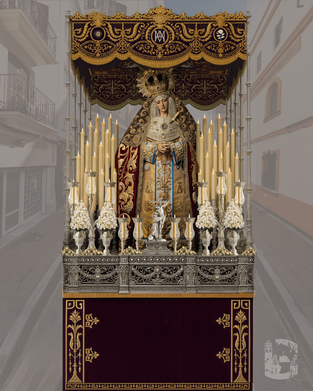 La Hermandad del Gran Poder de La Línea aprueba el diseño del nuevo palio para María Santísima Reina de los&nbsp;Ángeles