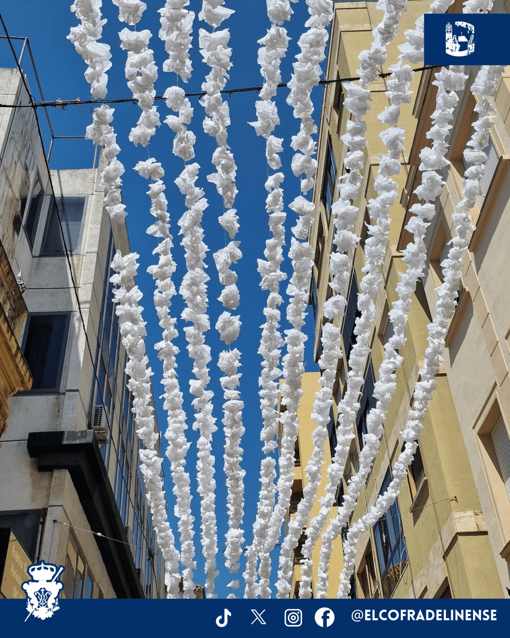 Las calles del centro comienzan a engalanarse para la salida extraordinaria de la Inmaculada&nbsp;Concepción