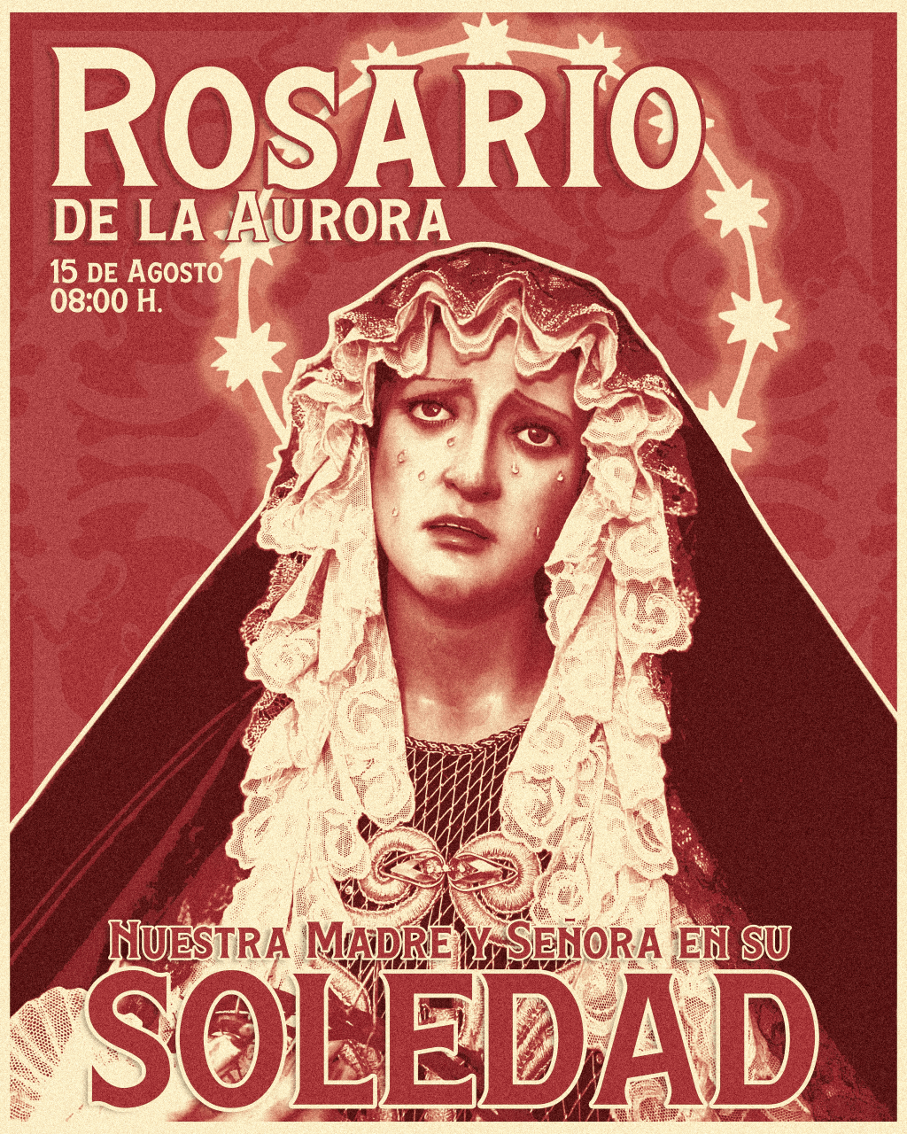 La Hermandad de la Soledad celebrará el Rosario de la Aurora en la solemnidad de la Asunción de la Virgen&nbsp;María